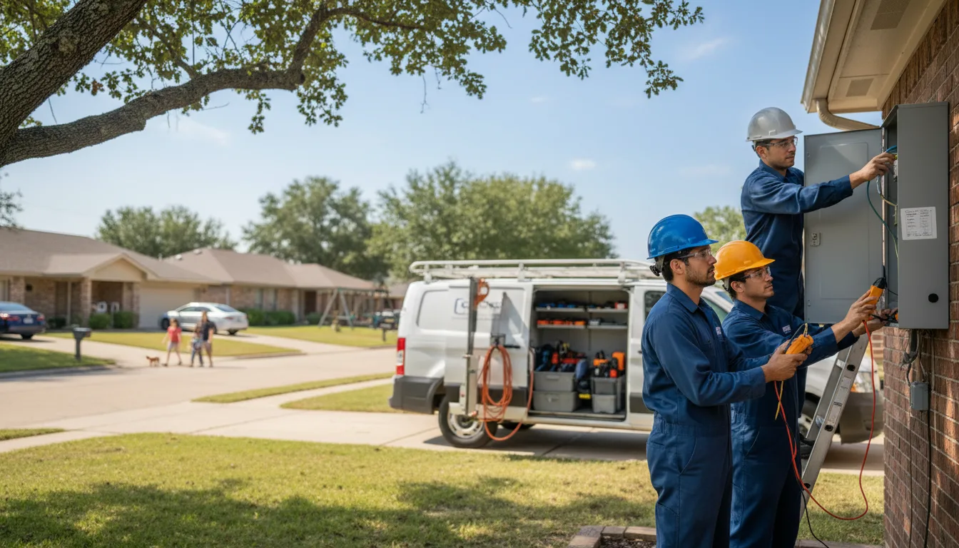 Certified electrician providing emergency electrical services in Bouton, IA